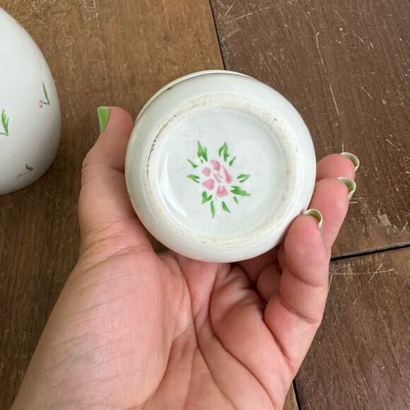 Vintage 1985 Bedside Water Carafe by Teleflora 2 piece with Tulip Flowers - Picture 10 of 10